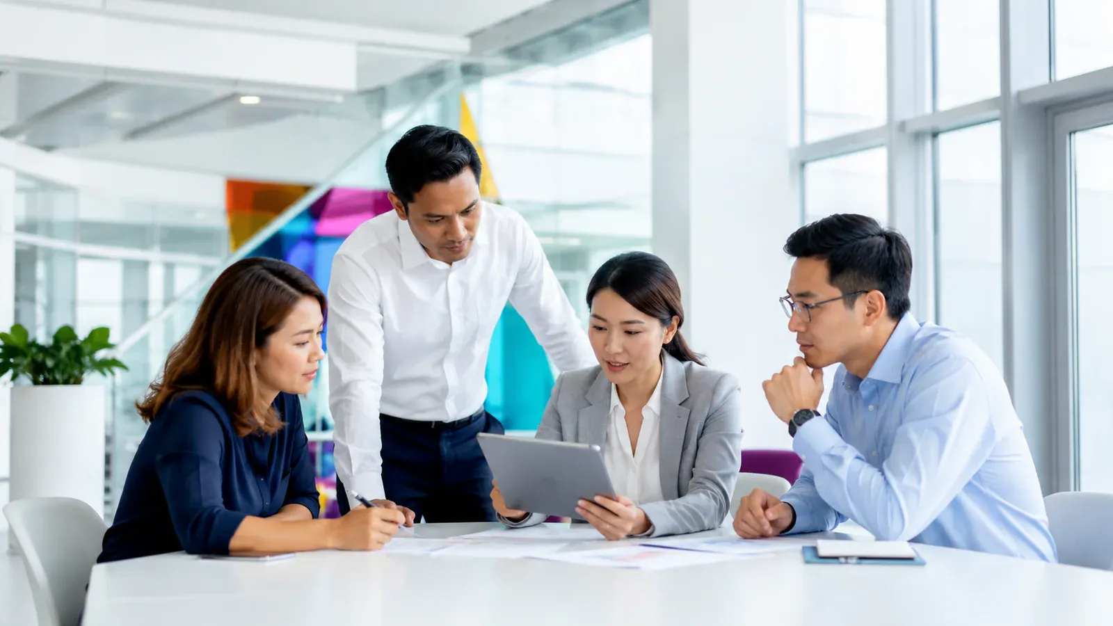 A business applications team keeping finance and operations on one system