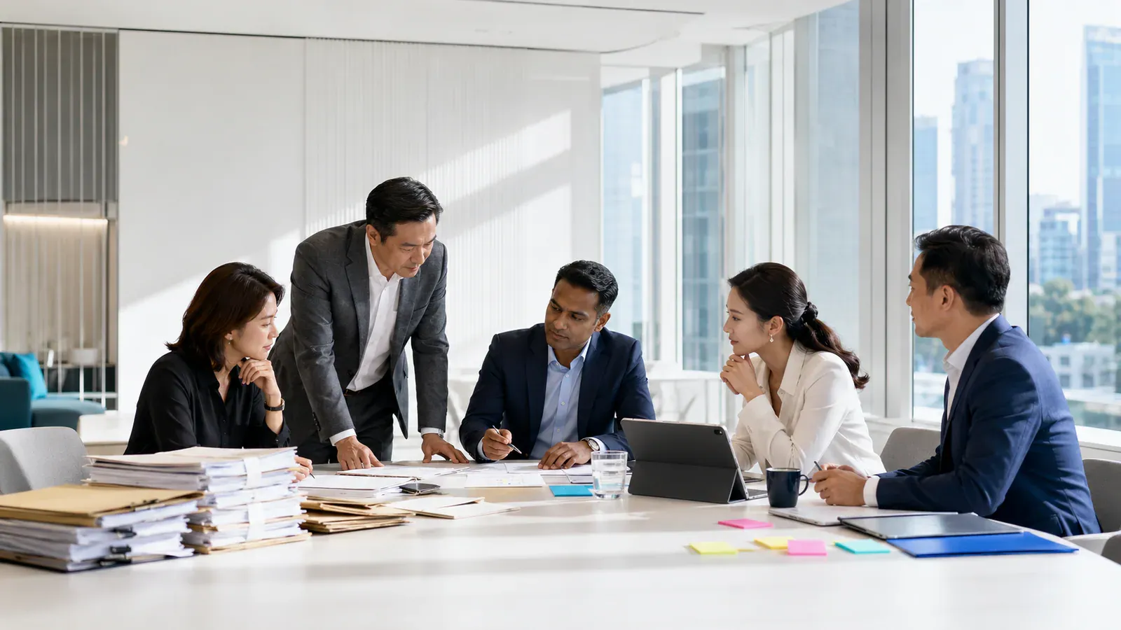 Consultants running an ERP readiness assessment