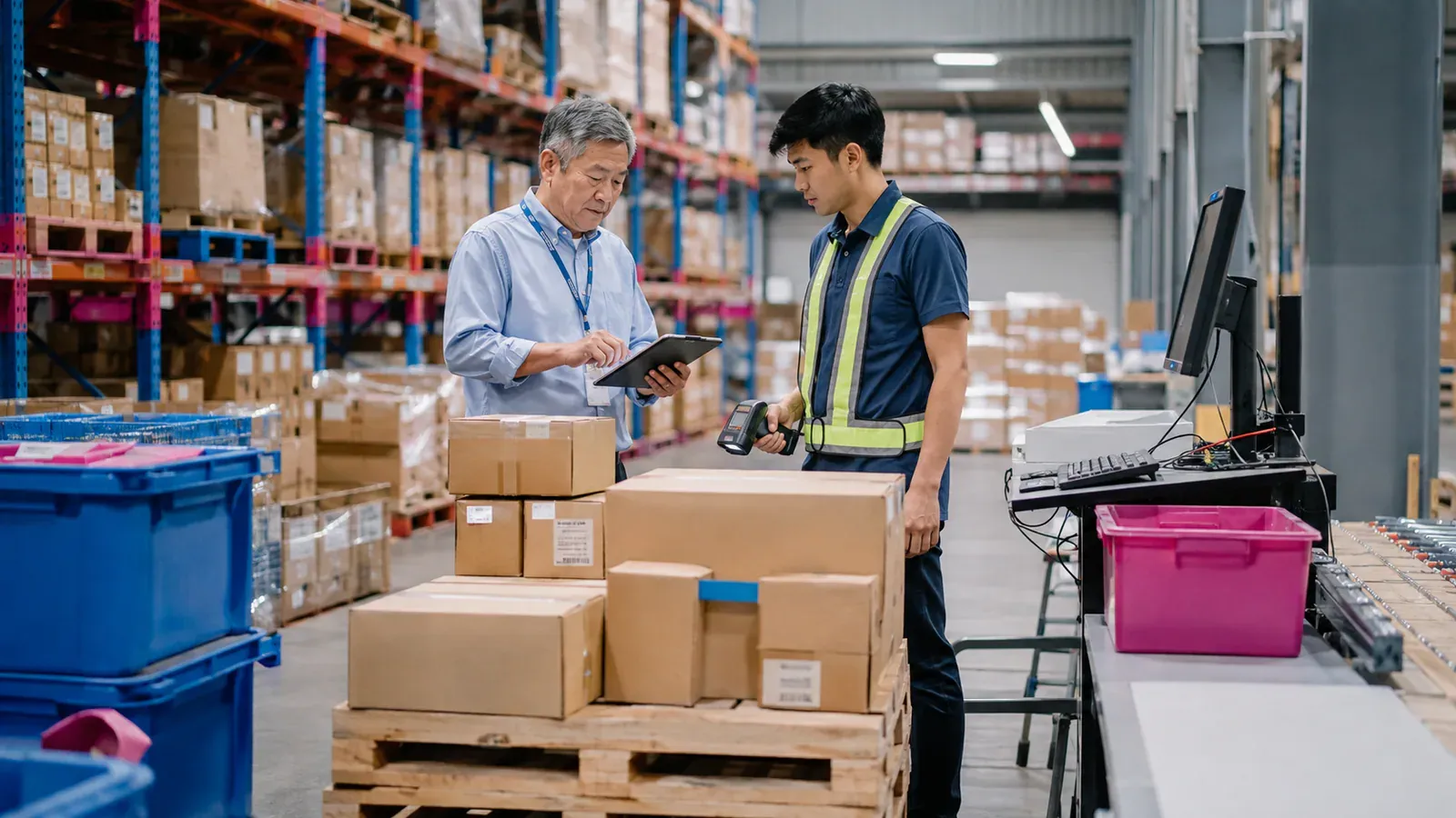 Warehouse and back-office hand-offs moving as one flow