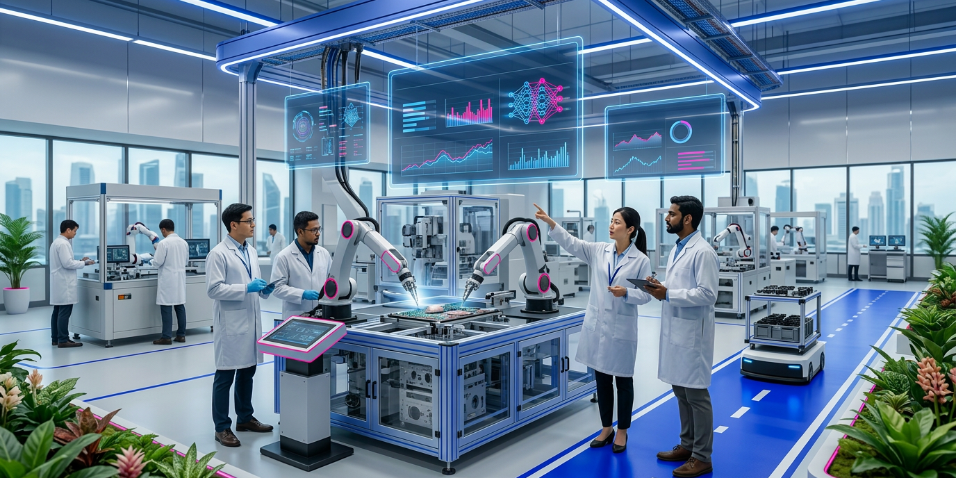 AI for Singapore Manufacturing and Engineering Businesses AI powered manufacturing and engineering operations in Singapore with better planning visibility and quality control