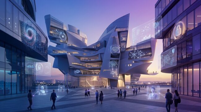 Microsoft 365 E7 blog featured image representing secure AI adoption, Copilot, agents, and frontier transformation