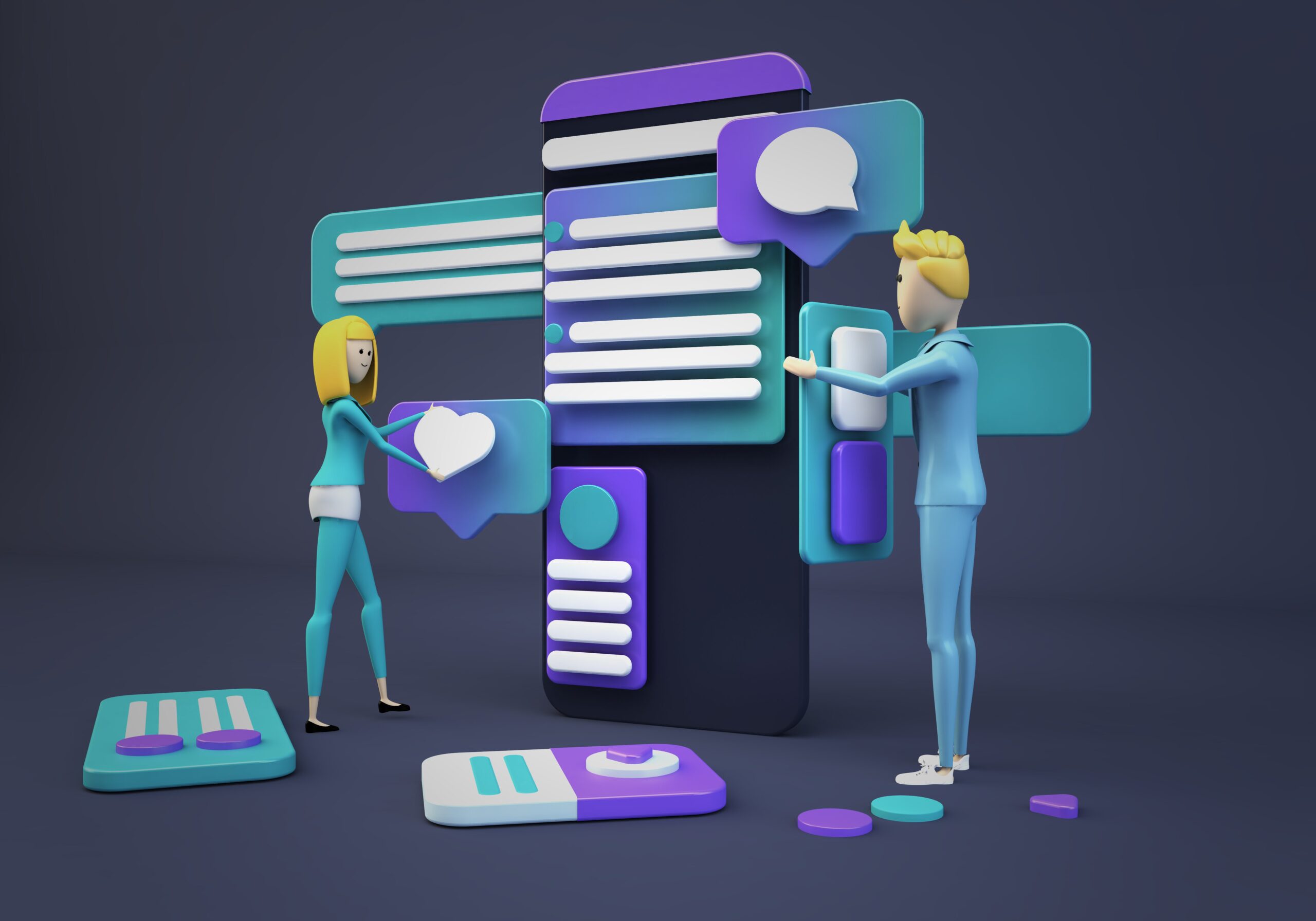 businesspeople-designing-app
