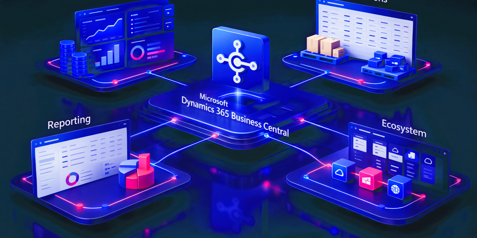 Business Central Complete Guide Hero Microsoft Dynamics 365 Business Central overview for finance operations analytics and integrations