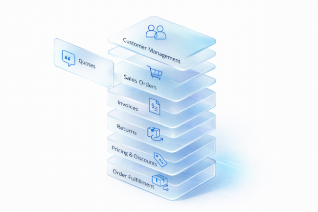 Business Central helps businesses manage customer transactions from quotes and orders to fulfillment and invoicing in one connected ERP workflow.