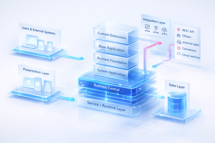 Microsoft Dynamics 365 Business Central system architecture